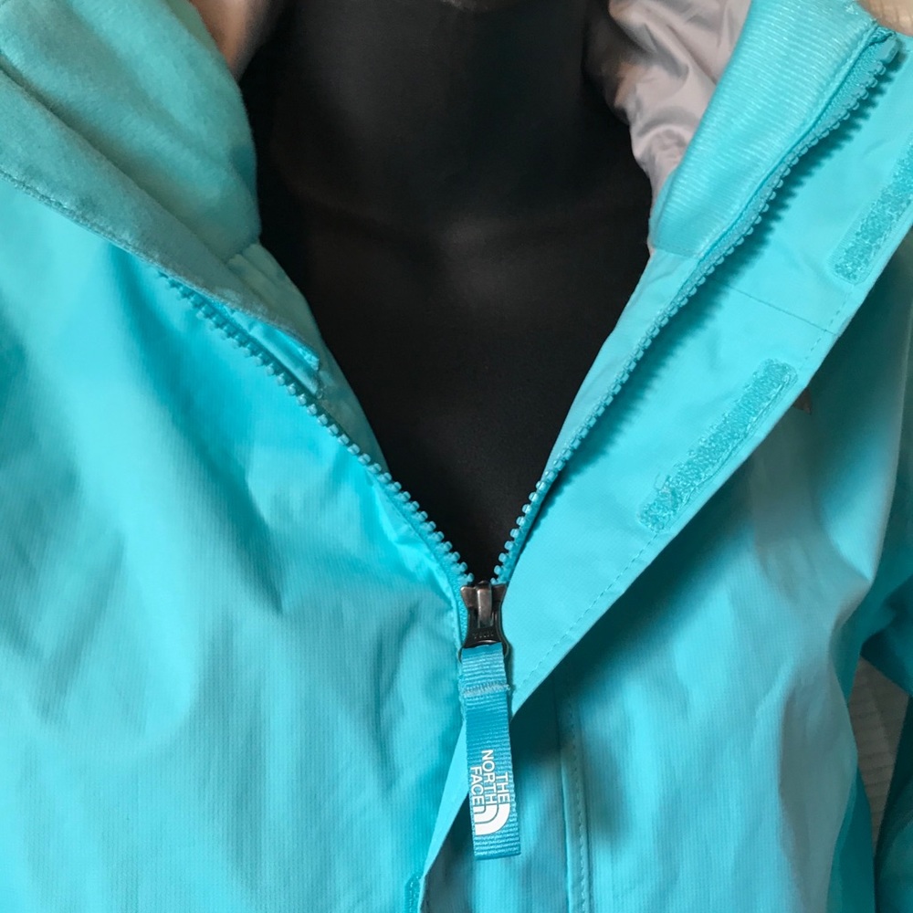Girls large North face rain jacket